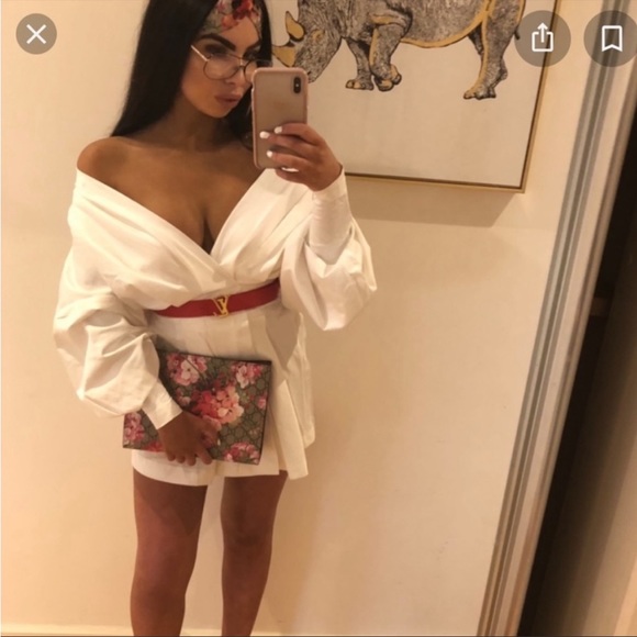 HOUSE OF CB 'Amber' White Oversized Shirt Dress NWOT - Picture 10 of 17